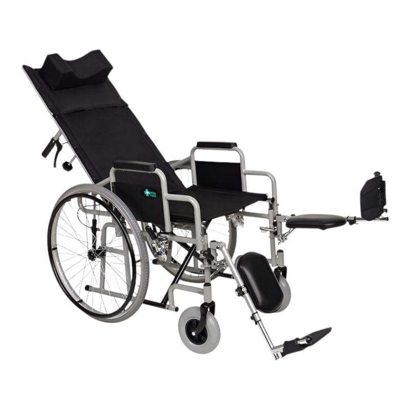 REHAFUND polohovateľný invalidný vozík YJ-011JA, 45cm, čierny 